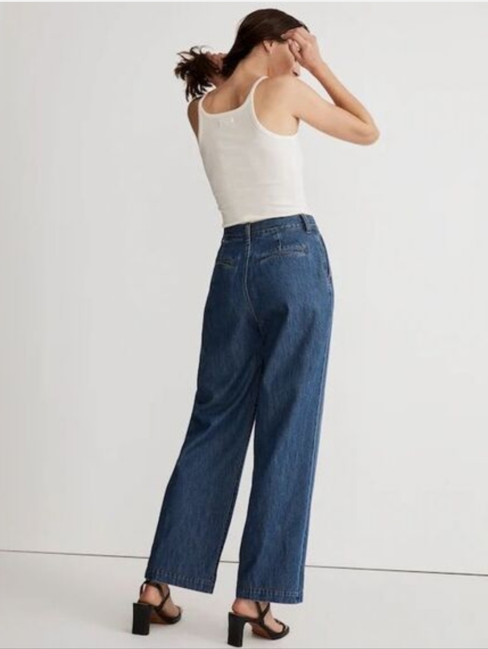 Madewell The Harlow Wide Leg Jean in Fairson Wash Size 26 Baggy Straight Denim - Picture 2 of 16